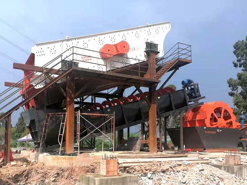 Machine à laver à sable