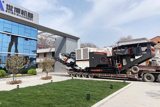 Plante de concassage mobile de chenilles