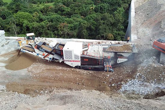 Plante de concassage mobile de chenilles