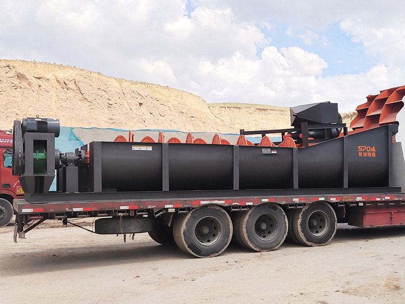 Machine à laver à sable en spirale